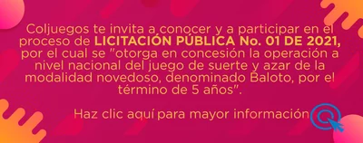 Licitaci&oacute;n P&uacute;blica Baloto